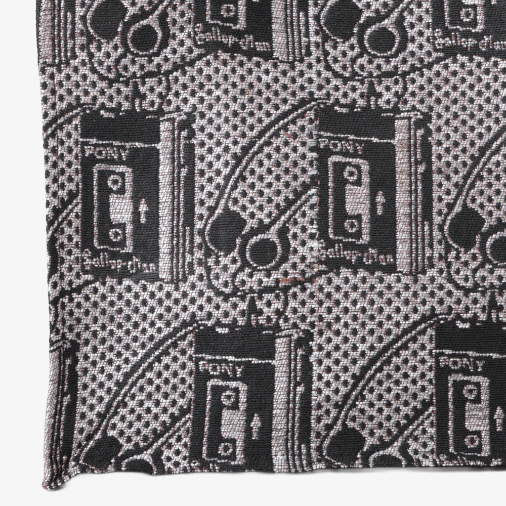 Pony Portable Cassette Player Jacquard Book Tote Bag Silver / BBB-2185-26ms-c2