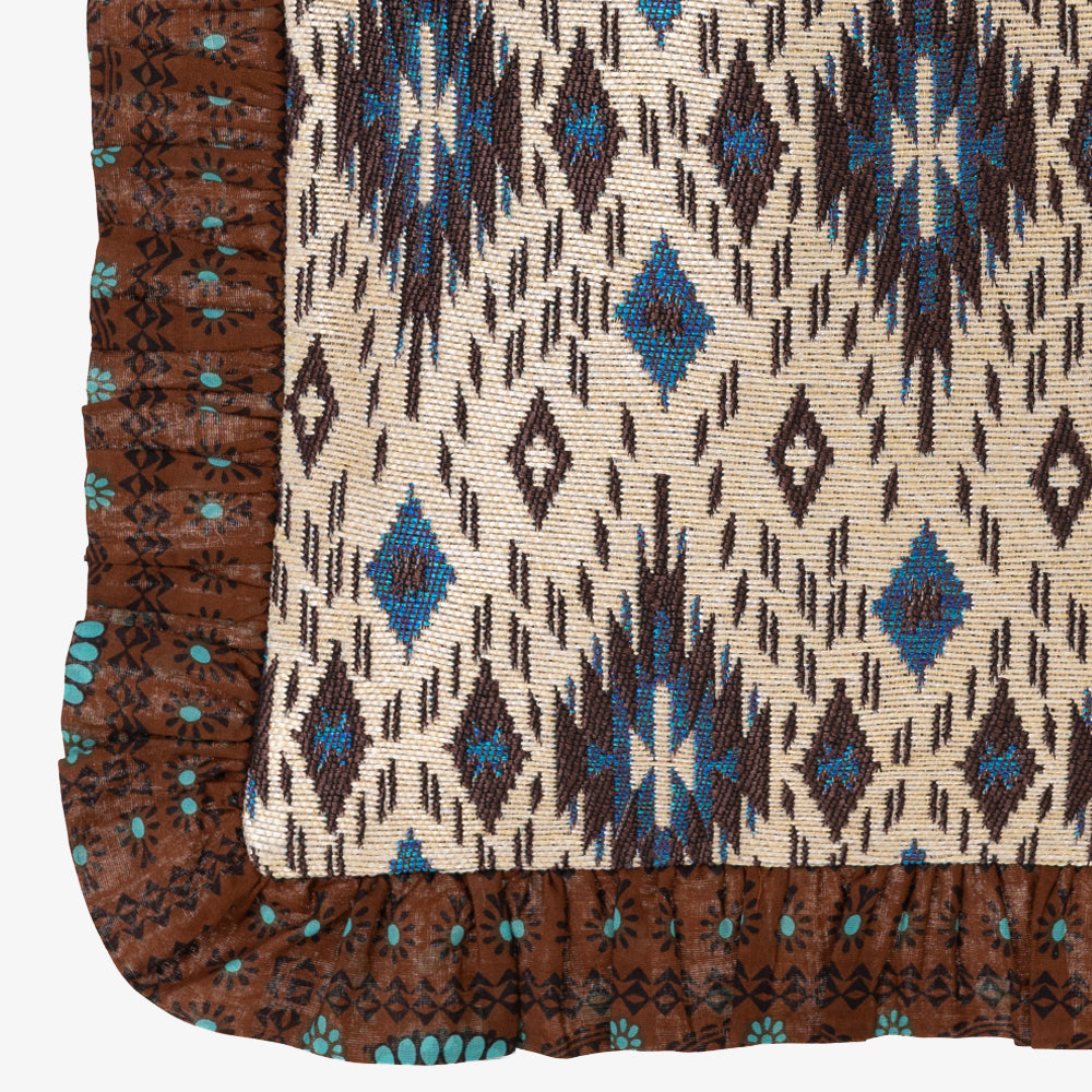Iroquois Jacquard Frill Tote / BBB-2194-26fw-c1 Natural