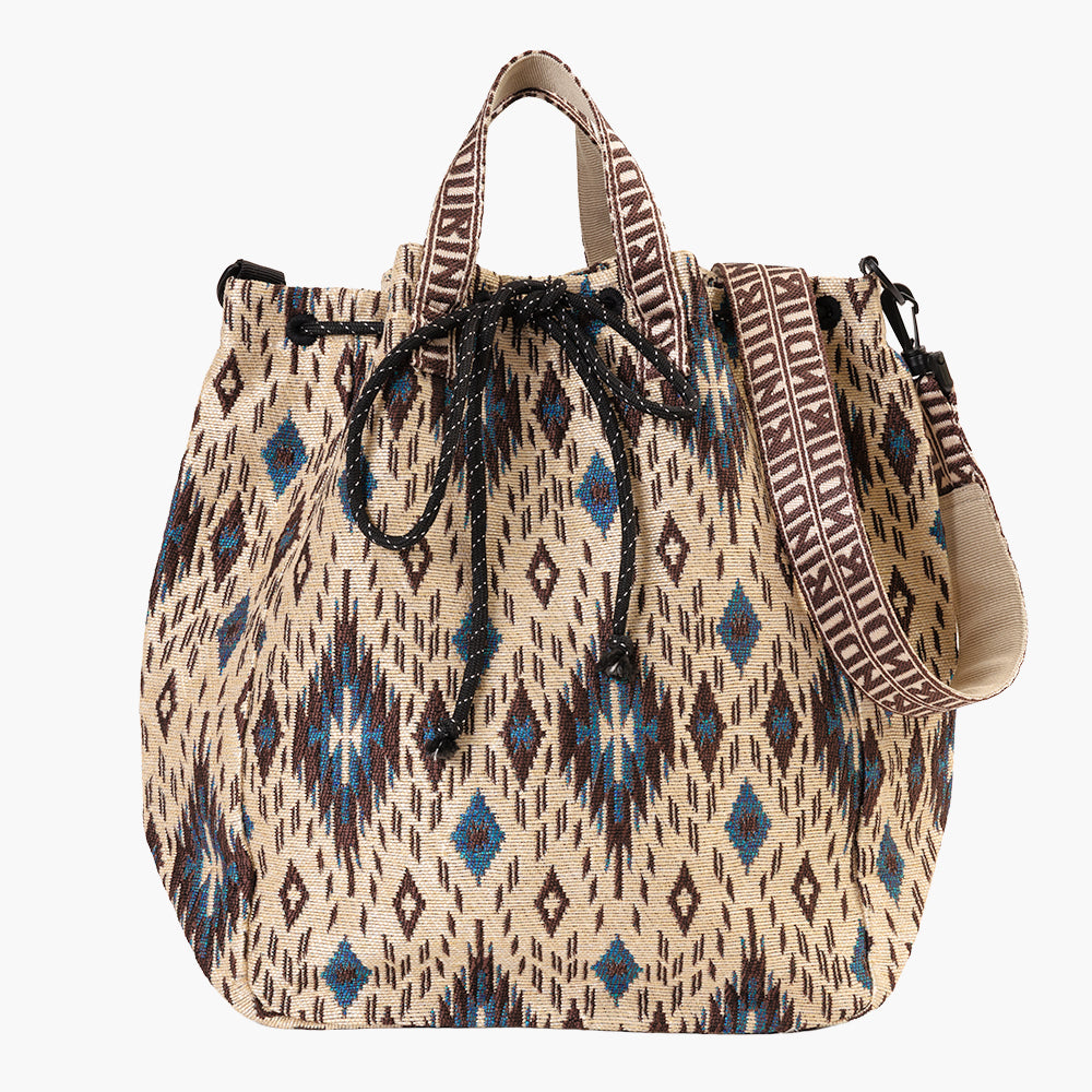 Iroquois Jacquard Mochila Bag / BBB-2196-26fw-c1 Natural