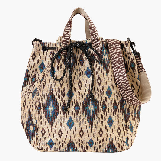 Iroquois Jacquard Mochila Bag / BBB-2196-26fw-c1 Natural