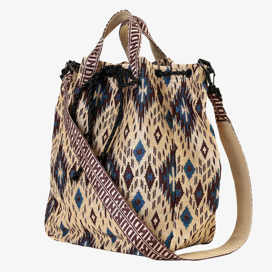 Iroquois Jacquard Mochila Bag / BBB-2196-26fw-c1 Natural