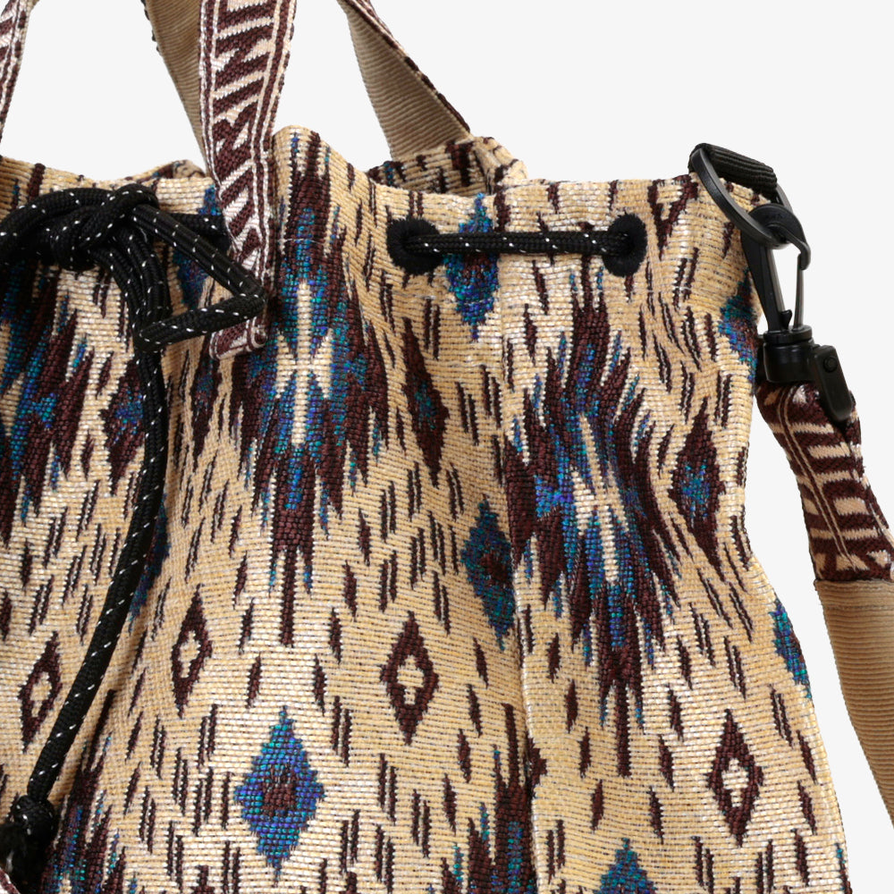 Iroquois Jacquard Mochila Bag / BBB-2196-26fw-c1 Natural