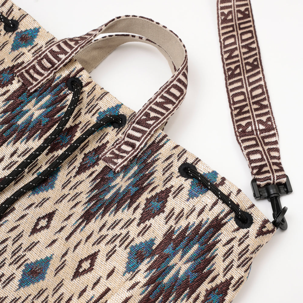 Iroquois Jacquard Mochila Bag / BBB-2196-26fw-c1 Natural