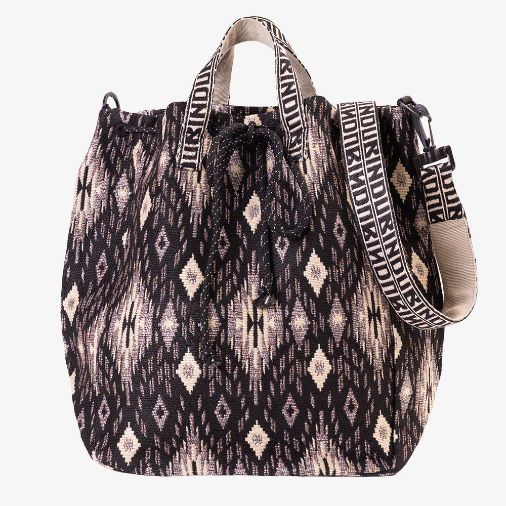 Iroquois Jacquard Mochila Bag / BBB-2196-26fw-c2 Black