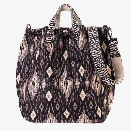 Iroquois Jacquard Mochila Bag / BBB-2196-26fw-c2 Black