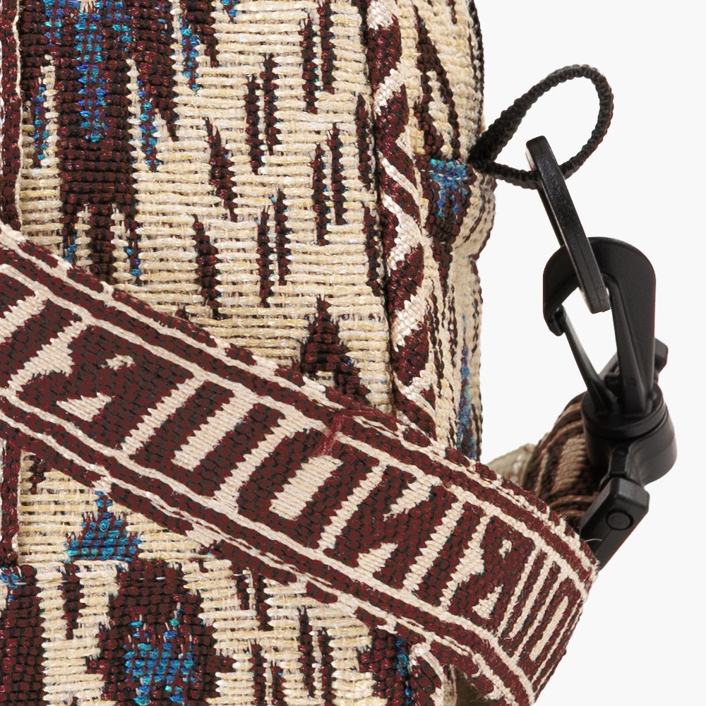 Iroquois Jacquard Mini Boston Bag / BBB-2197-26fw-c1 Natural