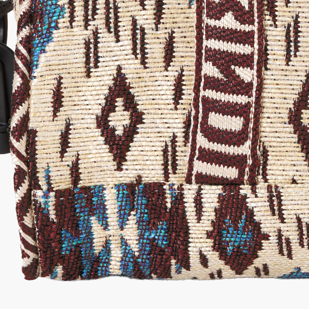Iroquois Jacquard Mini Boston Bag / BBB-2197-26fw-c1 Natural