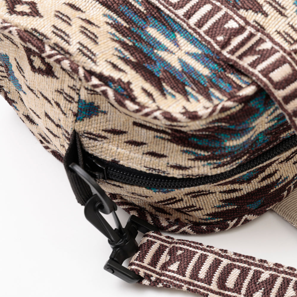Iroquois Jacquard Mini Boston Bag / BBB-2197-26fw-c1 Natural