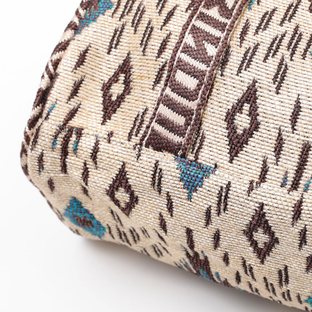 Iroquois Jacquard Mini Boston Bag / BBB-2197-26fw-c1 Natural