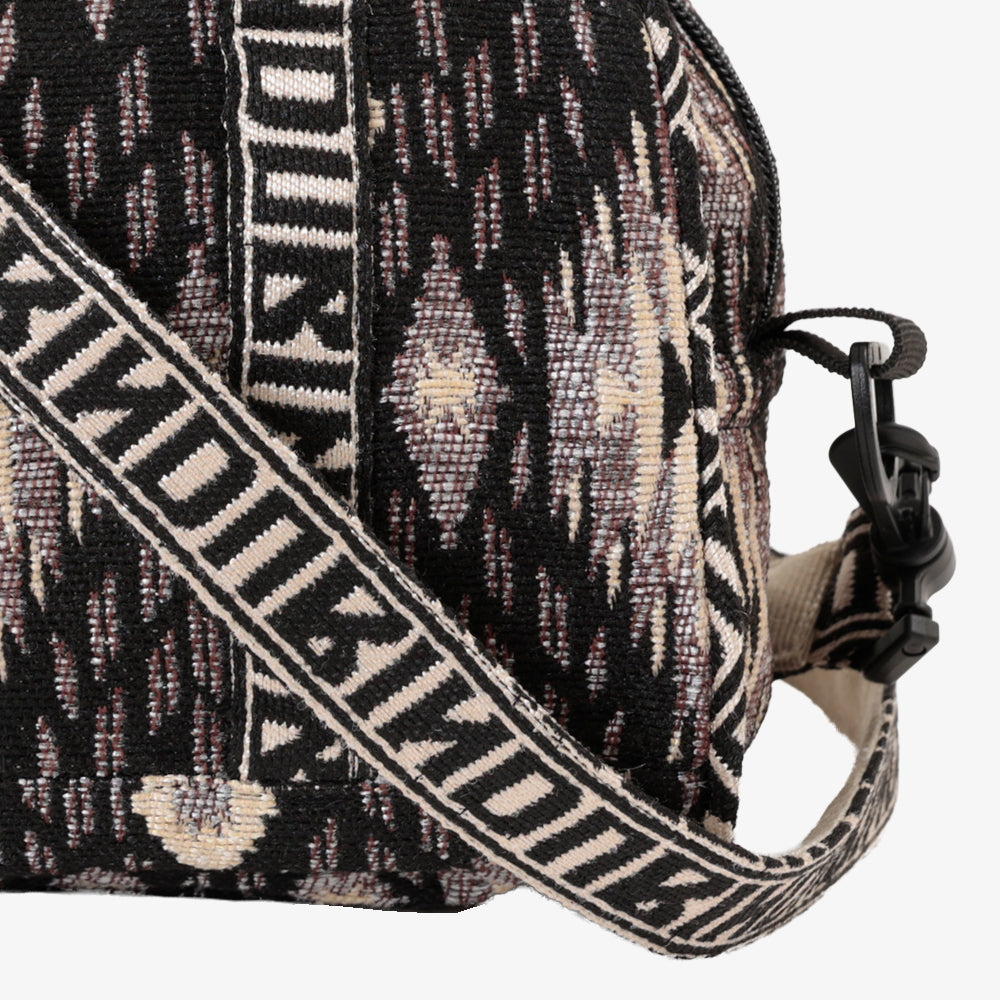 Iroquois Jacquard Mini Boston Bag / BBB-2197-26fw-c2 Black