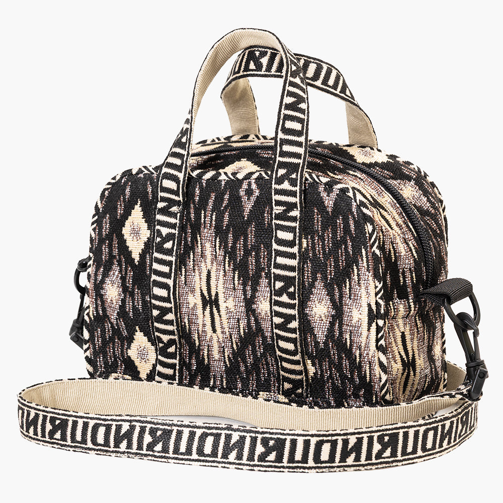 Iroquois Jacquard Mini Boston Bag / BBB-2197-26fw-c2 Black