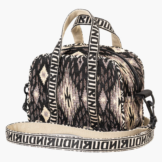 Iroquois Jacquard Mini Boston Bag / BBB-2197-26fw-c2 Black