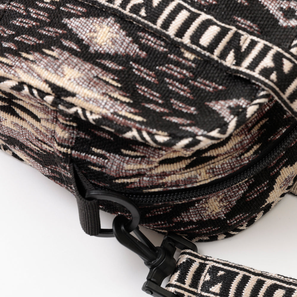 Iroquois Jacquard Mini Boston Bag / BBB-2197-26fw-c2 Black
