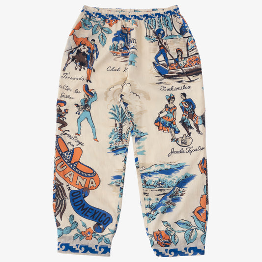 マッププリント パンツ TIJUANA Blue / BM1377map25-25ms-c1