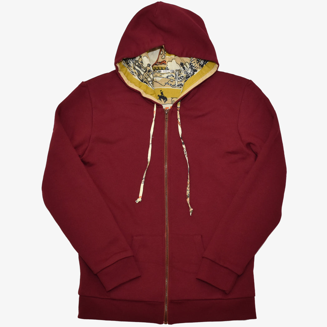 Reversible Hooded Jacket リバーシブルフード / BM3000c4 Maroon Wyoming