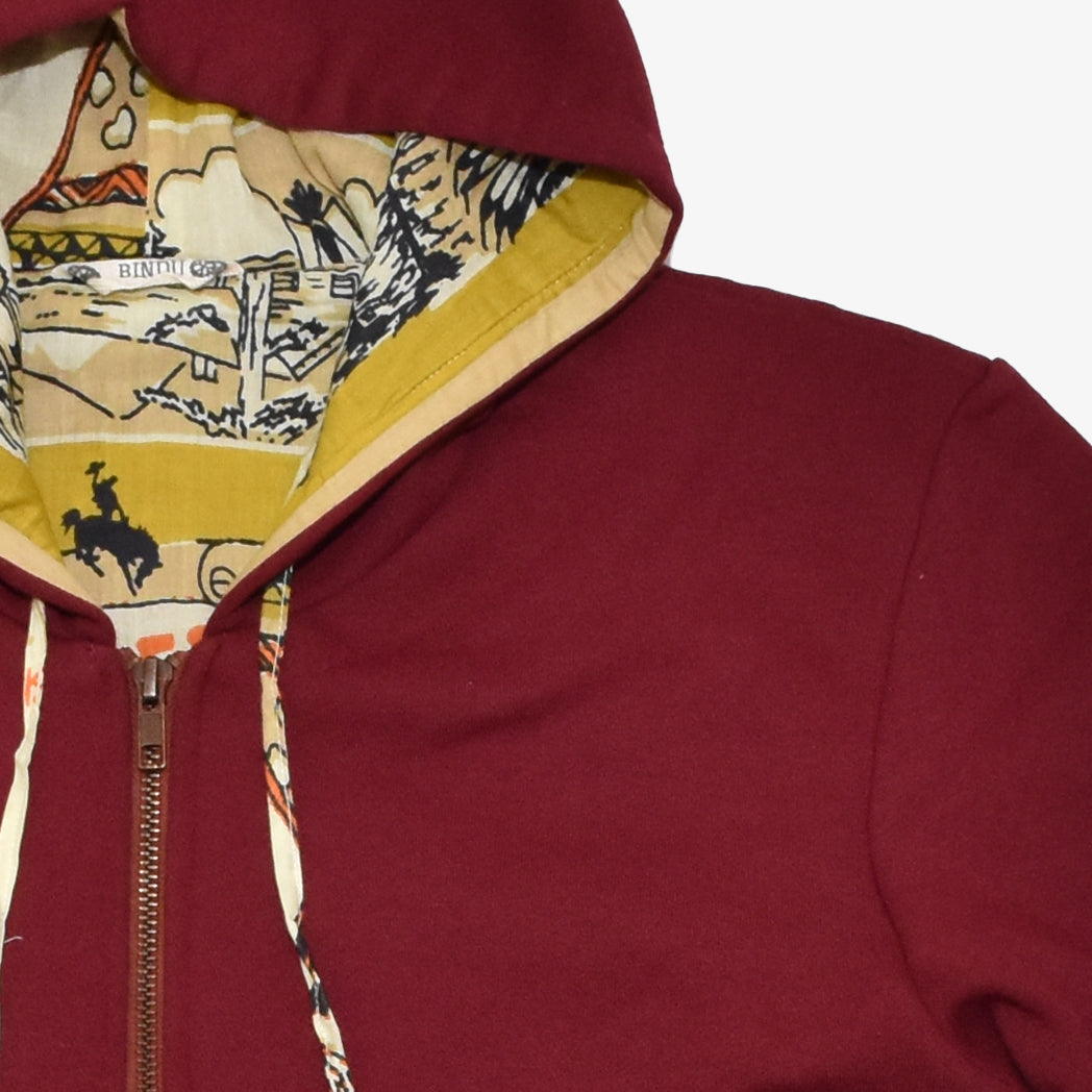 Reversible Hooded Jacket リバーシブルフード / BM3000c4 Maroon Wyoming