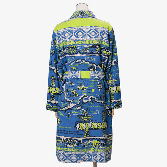 Cotton Flannel Robe / BM527-FN-26fw-c2 ALASKA Blue