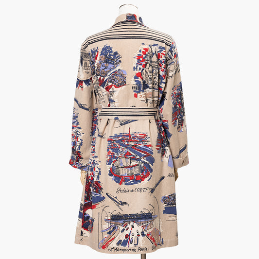 Cotton Flannel Robe / BM527-FN-26fw-c3 PARIS Natural