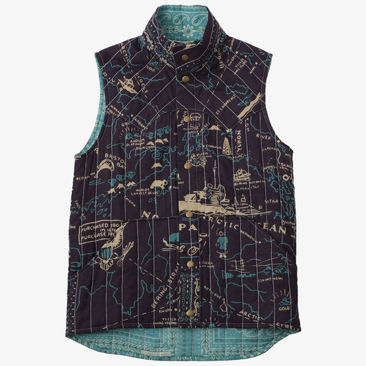 Cotton Quilt Western Vest キルトウェスタンベスト / PIM6324-map-c2