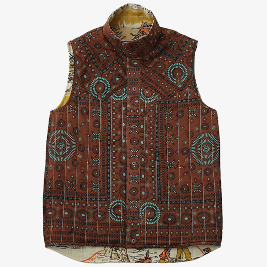 Cotton Quilt Western Vest キルトウェスタンベスト / PIM6324-map-c3