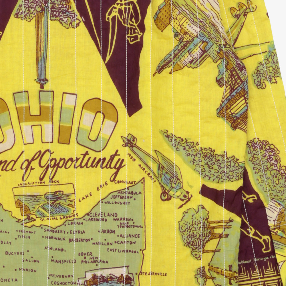 Cotton Quilt Open Collar Shirts / PIM66QT-26fw-c2 OHIO Yellow