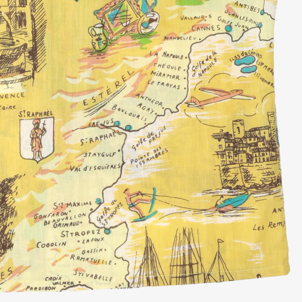 ハワイアンシャツ Cote d'azur Beige / PIM7725map-26ms-c1