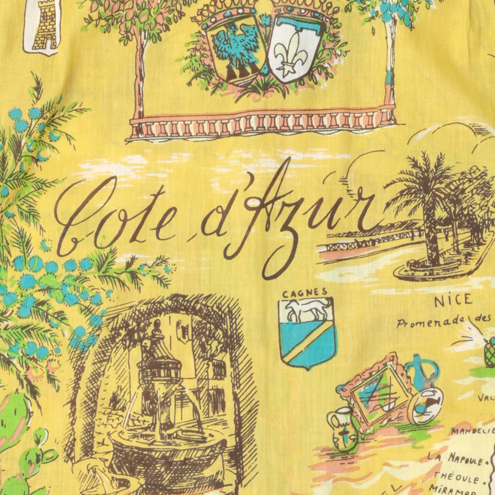 ハワイアンシャツ Cote d'azur Beige / PIM7725map-26ms-c1