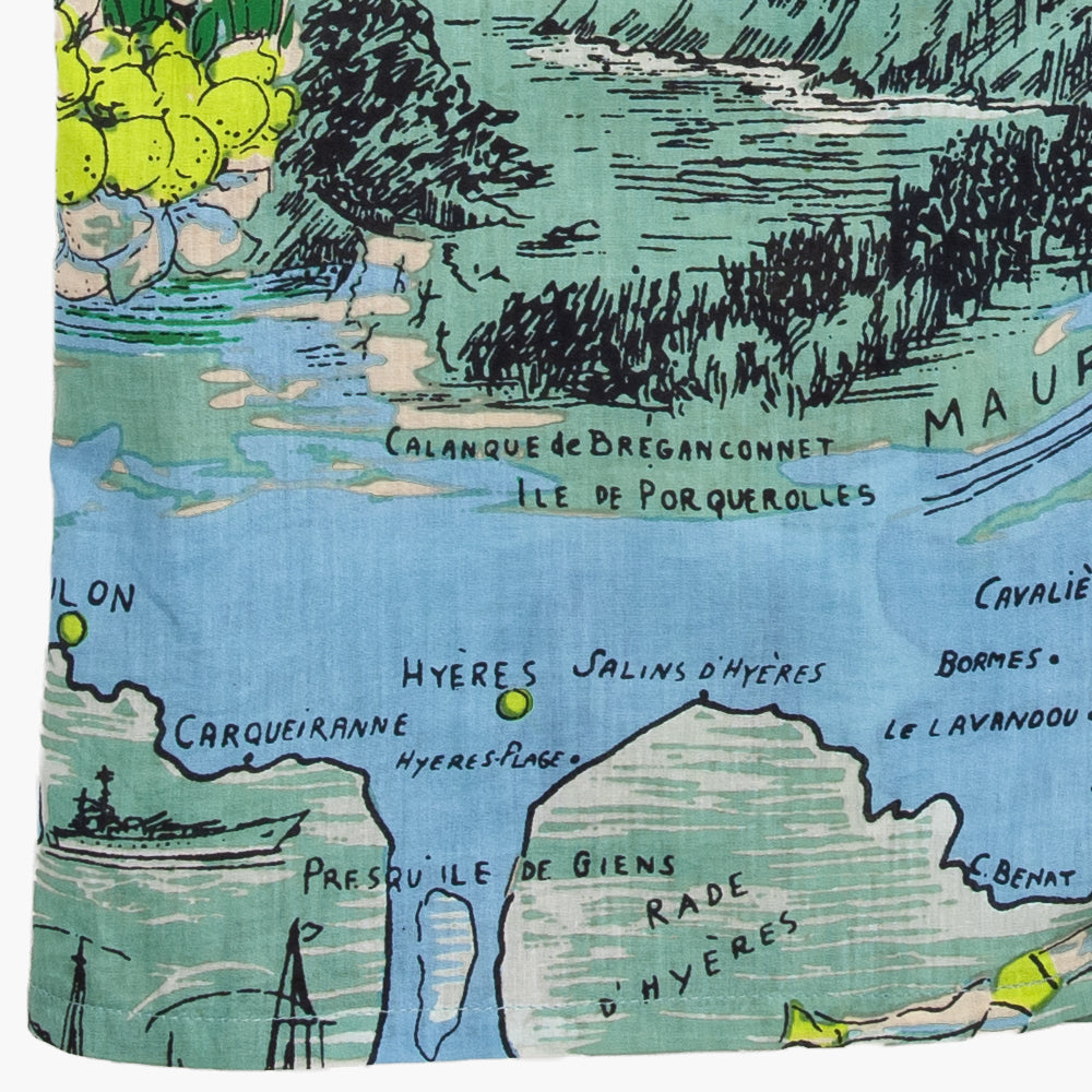 ハワイアンシャツ Cote d'azur Mint / PIM7725map-26ms-c2