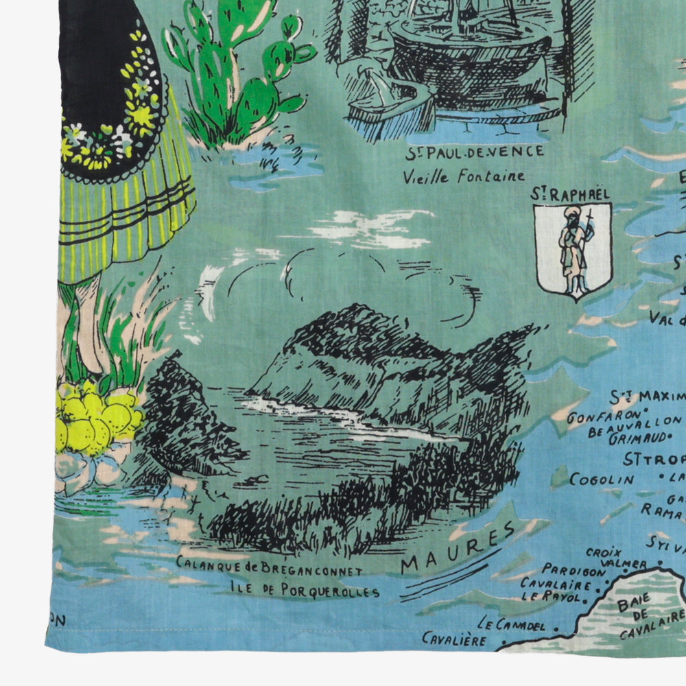ハワイアンシャツ Cote d'azur Mint / PIM7725map-26ms-c2