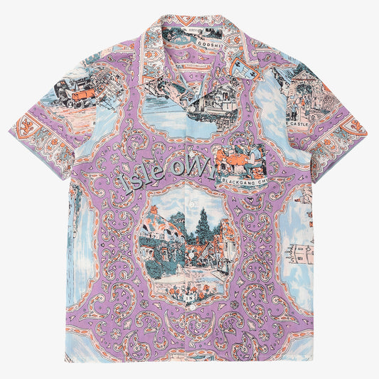 ハワイアンシャツ Wight Lavender / PIM7725map-26ms-c7