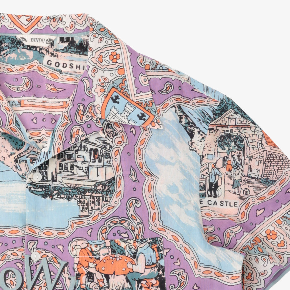 ハワイアンシャツ Wight Lavender / PIM7725map-26ms-c7