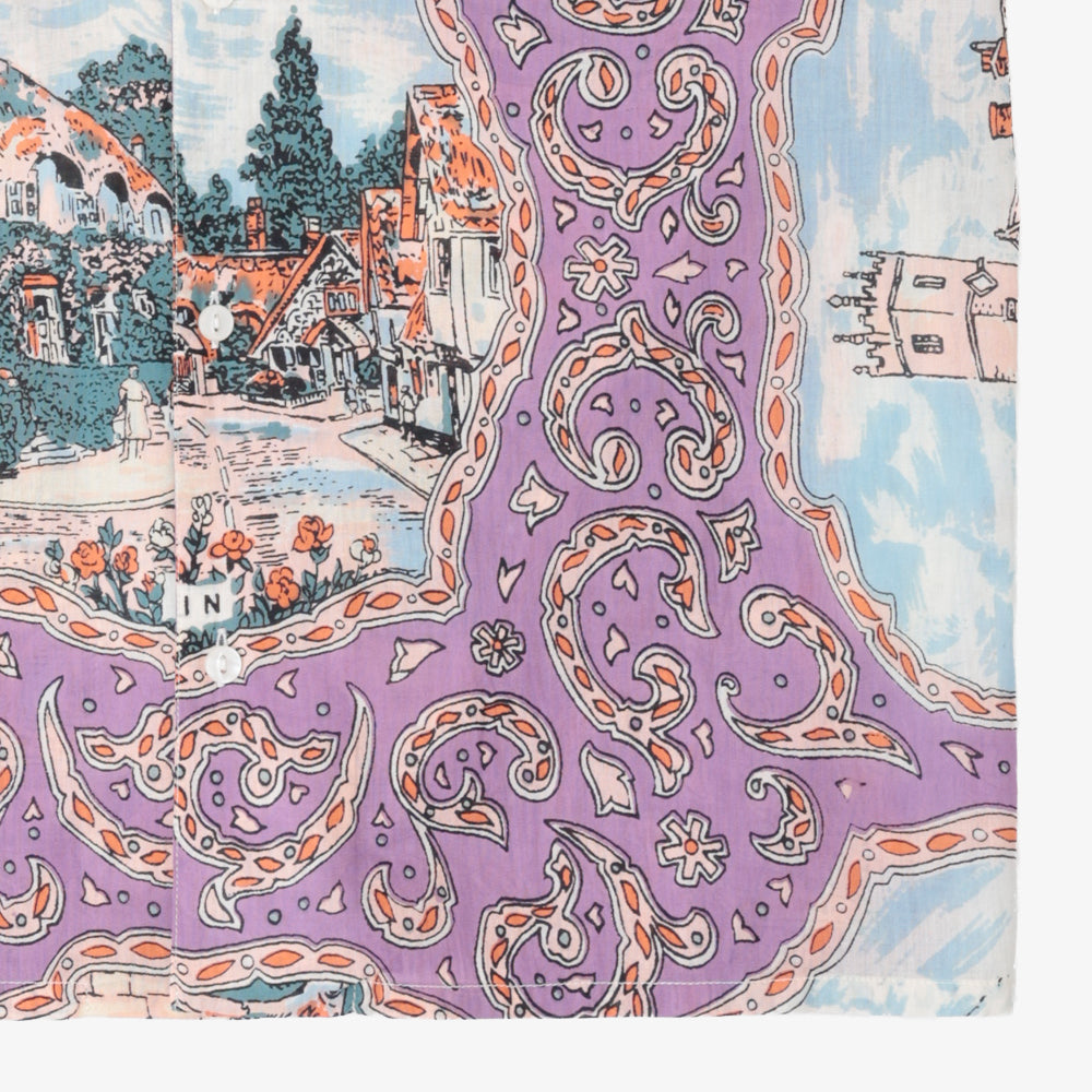 ハワイアンシャツ Wight Lavender / PIM7725map-26ms-c7
