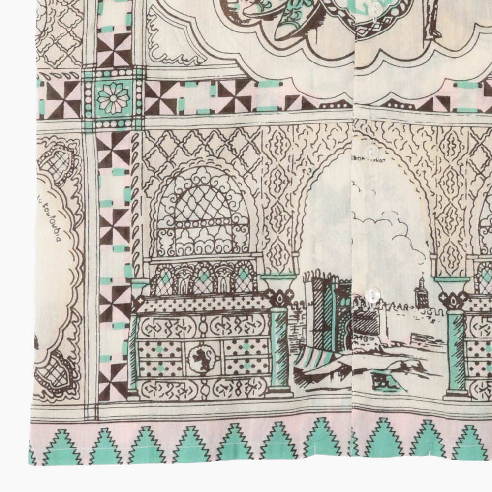 ハワイアンシャツ Morocco Cream / PIM7725map-26ms-c8