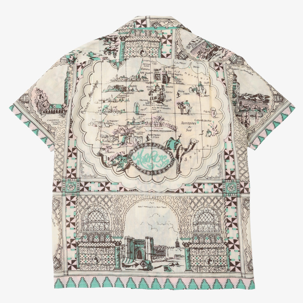 ハワイアンシャツ Morocco Cream / PIM7725map-26ms-c8