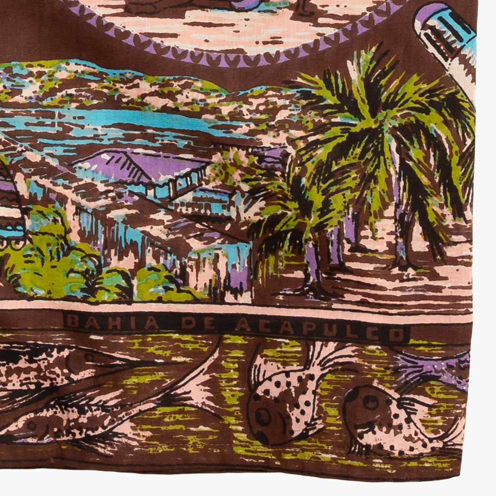 ハワイアンシャツ Acapulco Brown / PIM7725map-26ms-c9