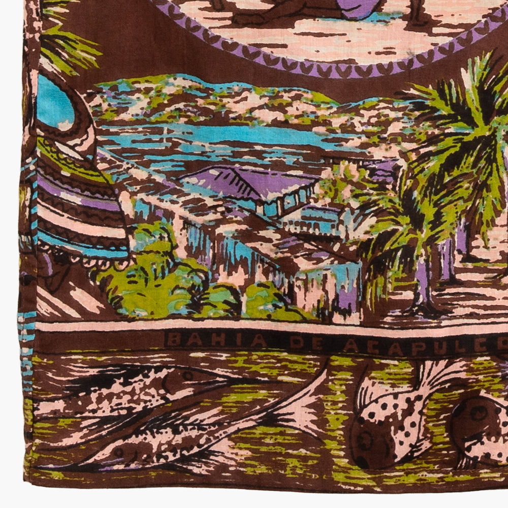 ハワイアンシャツ Acapulco Brown / PIM7725map-26ms-c9