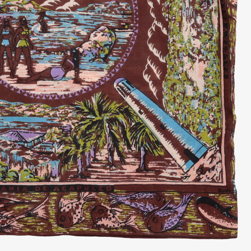 ハワイアンシャツ Acapulco Brown / PIM7725map-26ms-c9