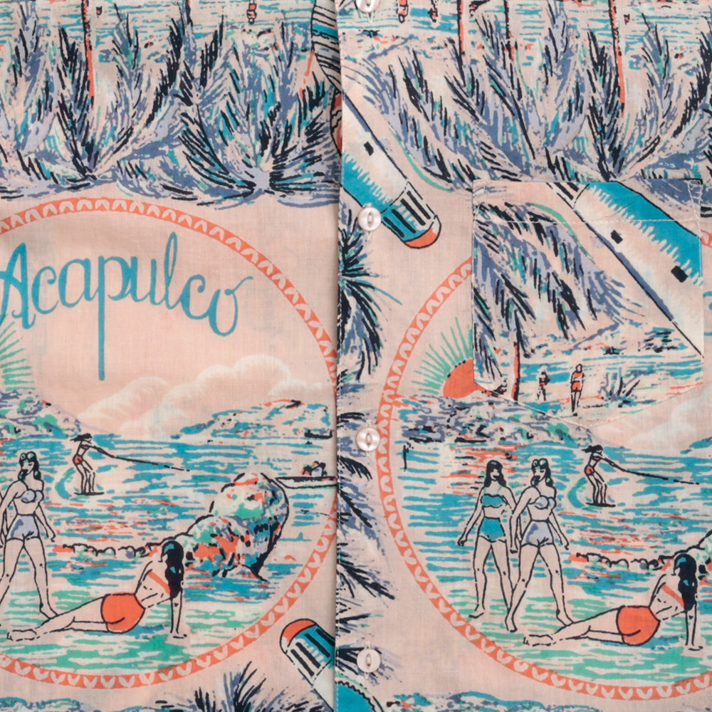 ハワイアンシャツ Acapulco Natural / PIM7725map-26ms-c10