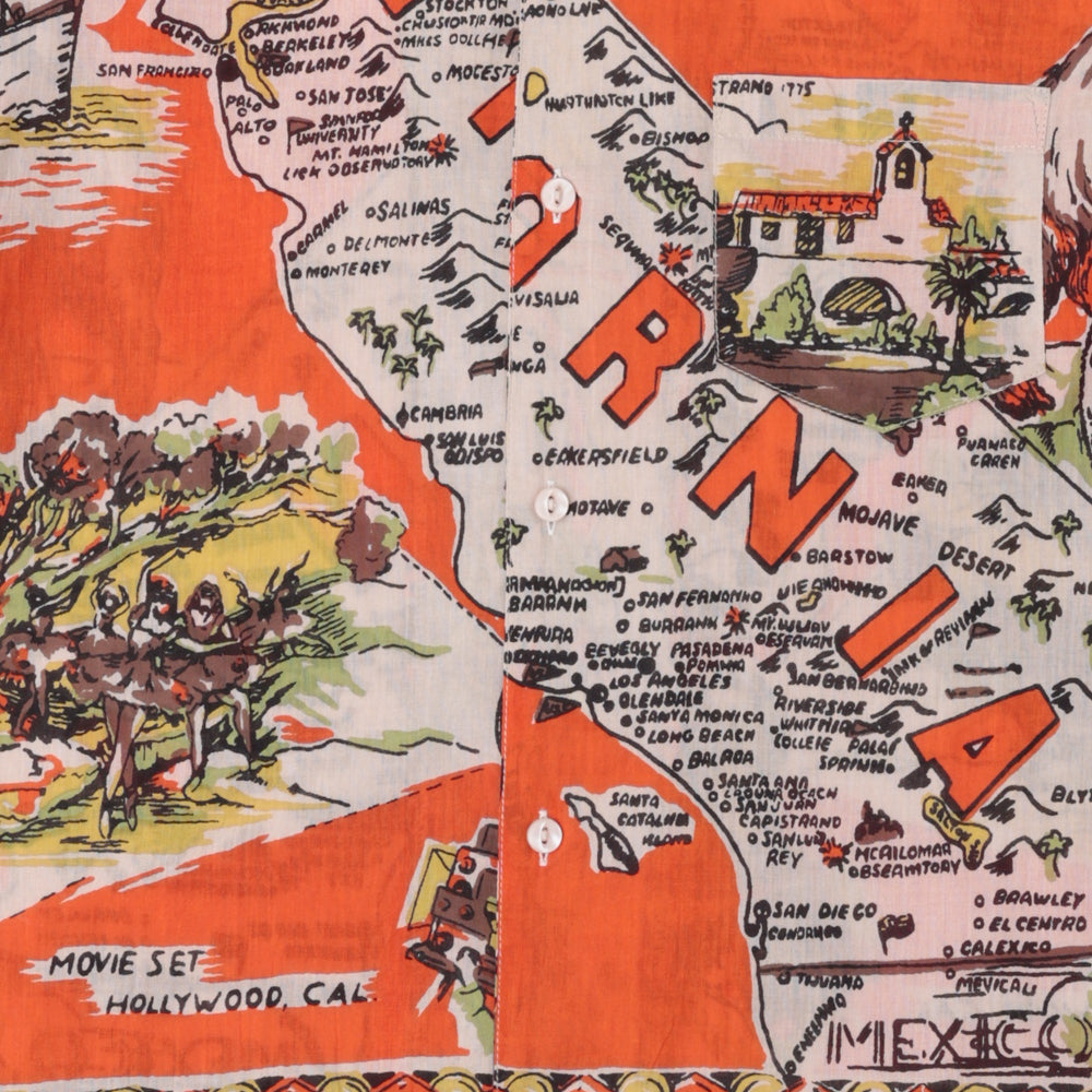 ハワイアンシャツ CA3 Orange / PIM7725map-26ms-c11