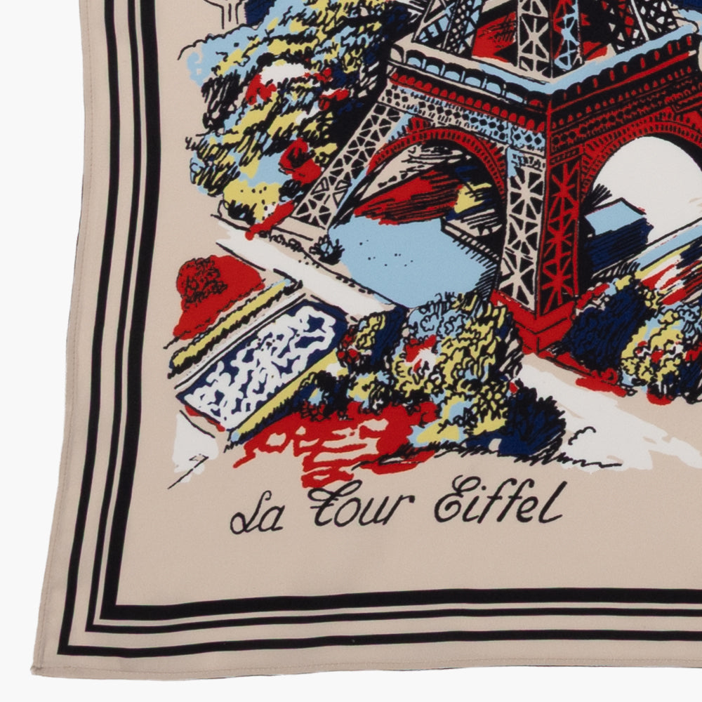 Paris Polyester Small Scarf Natural / TB1paris70-c1