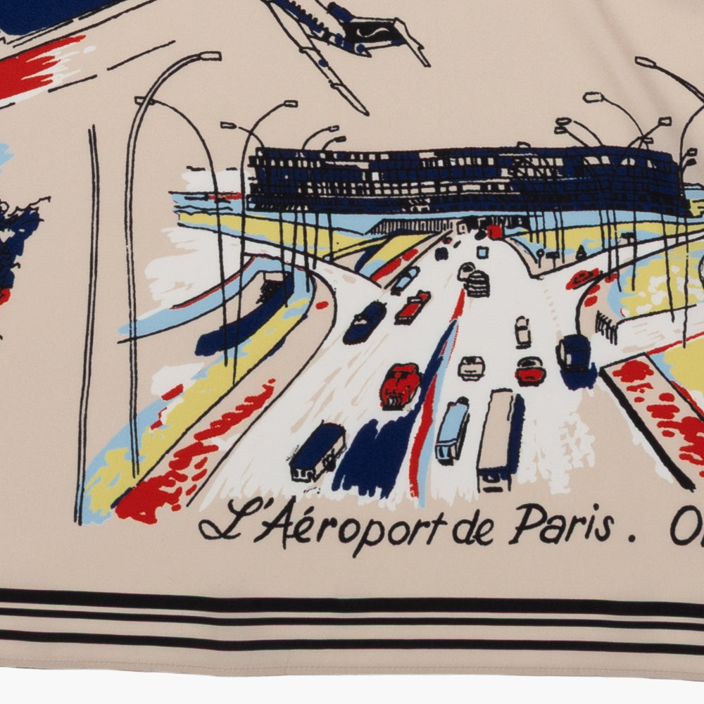 Paris Polyester Small Scarf Natural / TB1paris70-c1