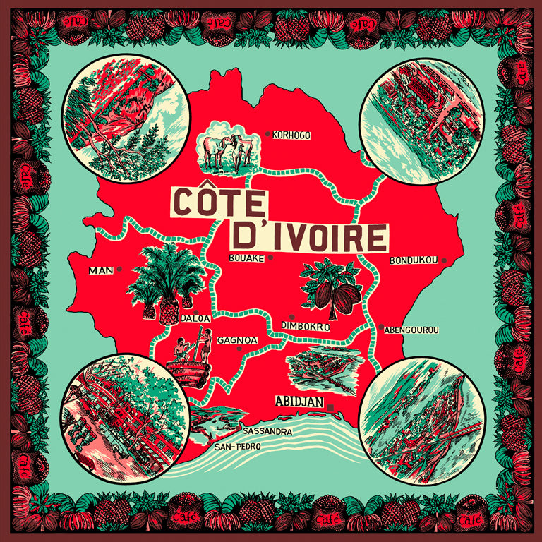 Ivory Coast Bandana Red